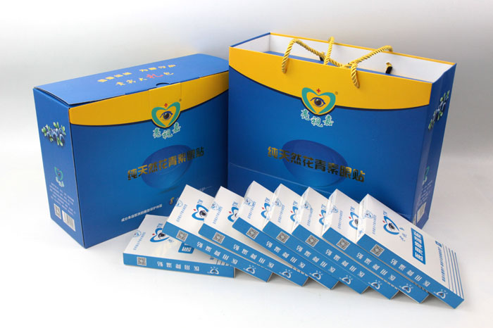 哪里可以做禮盒包裝？護(hù)眼神器亮視嘉護(hù)眼貼禮盒包裝+手提袋套裝出自長(zhǎng)沙印刷廠