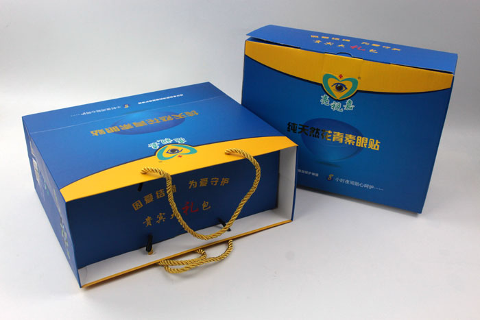 哪里可以做禮盒包裝？護(hù)眼神器亮視嘉護(hù)眼貼禮盒包裝+手提袋套裝出自長(zhǎng)沙印刷廠